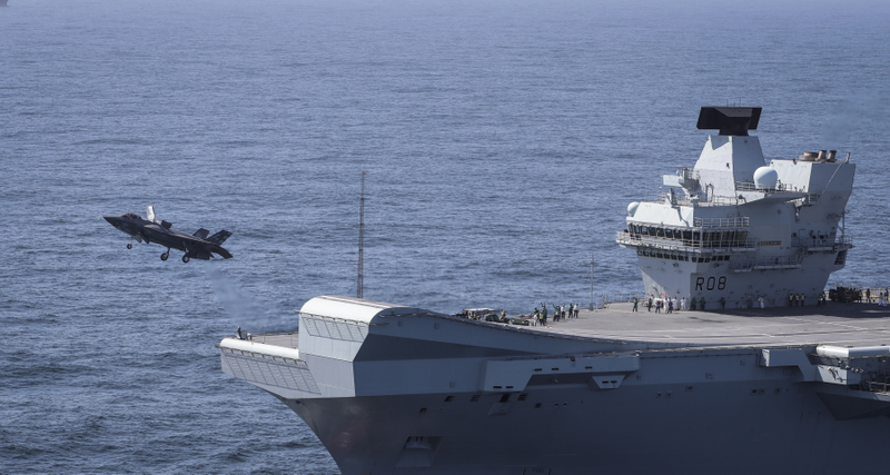 F-35B taking off from HMS Queen Elizabeth